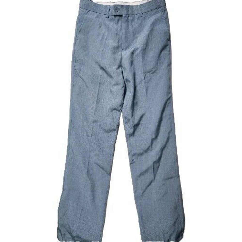 Kids World of USA Pants Boys Size 18 Blue Straight Leg Dress Pants